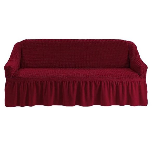 Cover for three-seater sofa, burgundy
