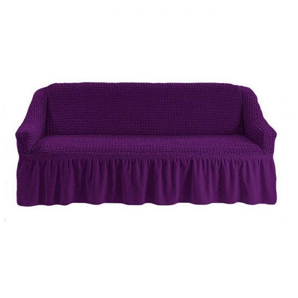 Cover for three-seater sofa, purple
