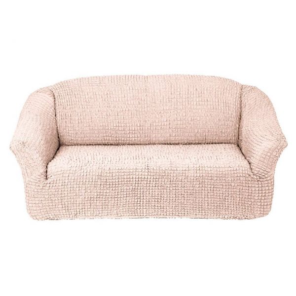 Cover for three-seater sofa without frill, natural