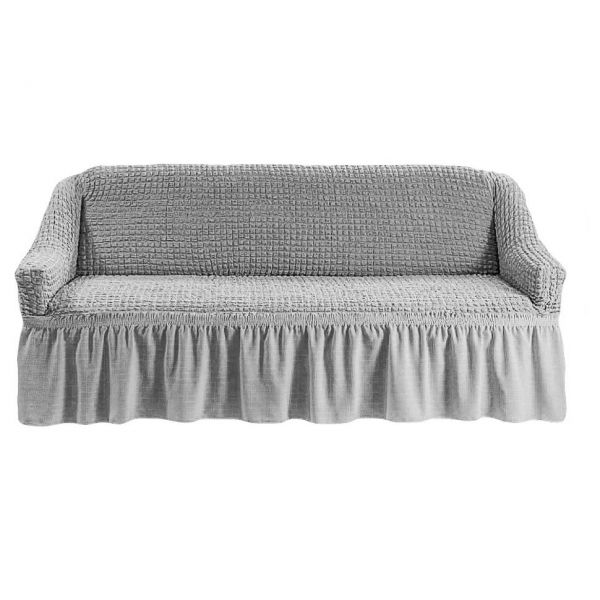 Cover for three-seater sofa, light gray
