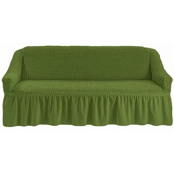 Cover for three-seater sofa, green