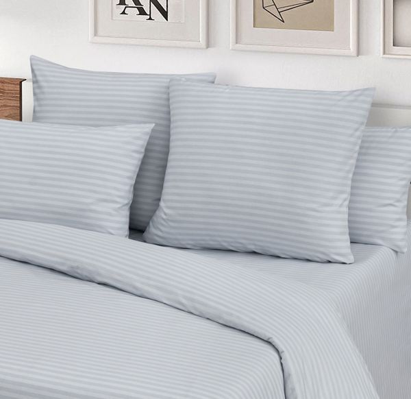 Bed linen Poplin ART "Dark gray" (stripe-poplin)