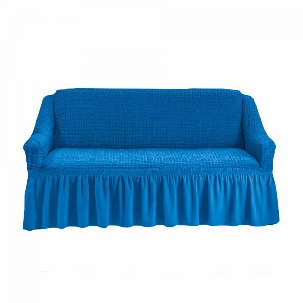Cover for three-seater sofa, blue