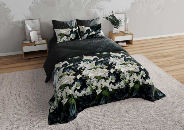 Bed linen Poplin ART "Mysterious lilies"